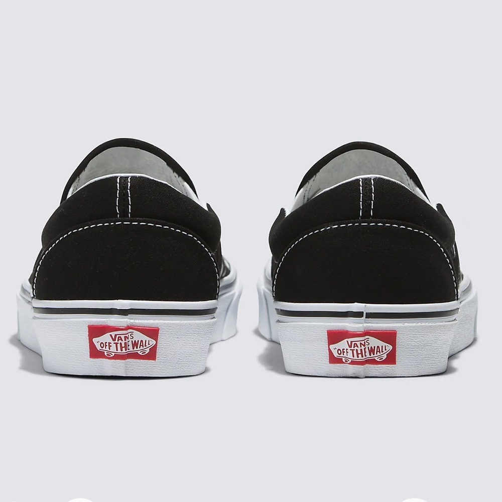 VANS Men’s Slip On Flame Skull Mens Black White Tattoo Art Sneakers - Picture 4 of 16